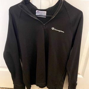 Black Champion Quarter Zip Pullover Size Small